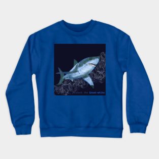 Shark in the dark Crewneck Sweatshirt